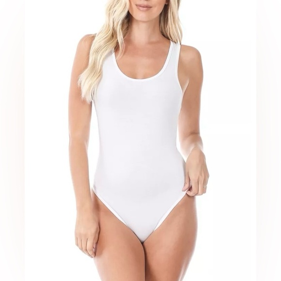 Zenana Racerback Bodysuit NWOT - Picture 2 of 9